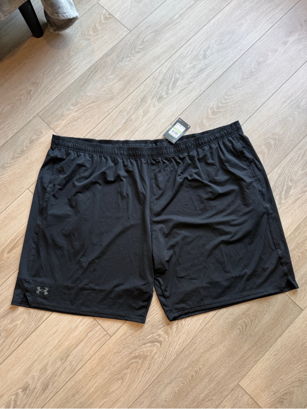 Under Armour Mens UA Stretch Train Shorts Loose 5XL Black Running NEW - Picture 3 of 8